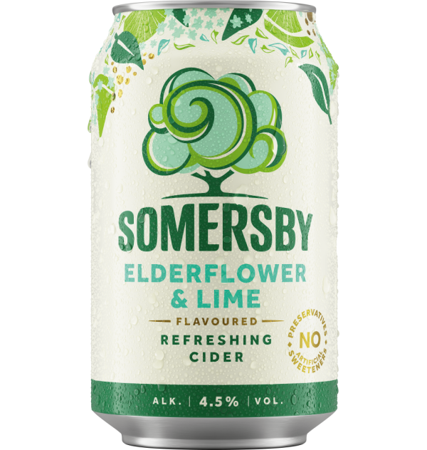 Can 330ml Somersby ElderflowerLime Wet
