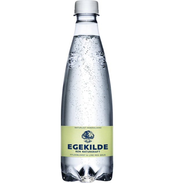egekilde Med brus HyldeblomstLime flaske 50 cl dry